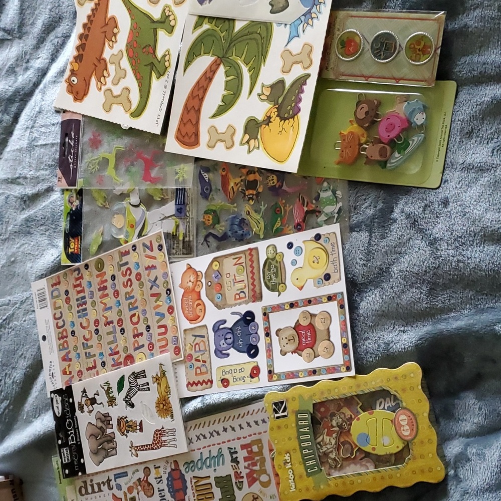 Baby Boy Big Boy Sticker & Embellishments Bundle Buzz Lightyear Scrapbooking